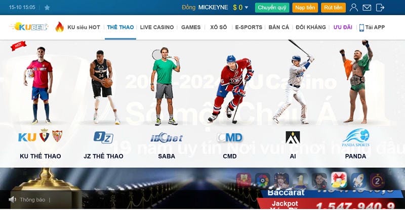 KU Sport – Sảnh cược độc quyền đầy ấn tượng